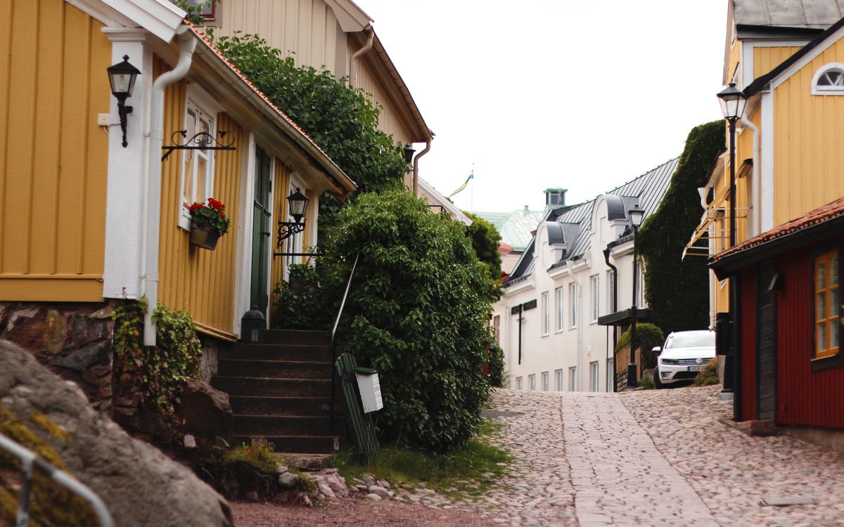 Den gamla stadsdelen Besväret i Oskarshamn
