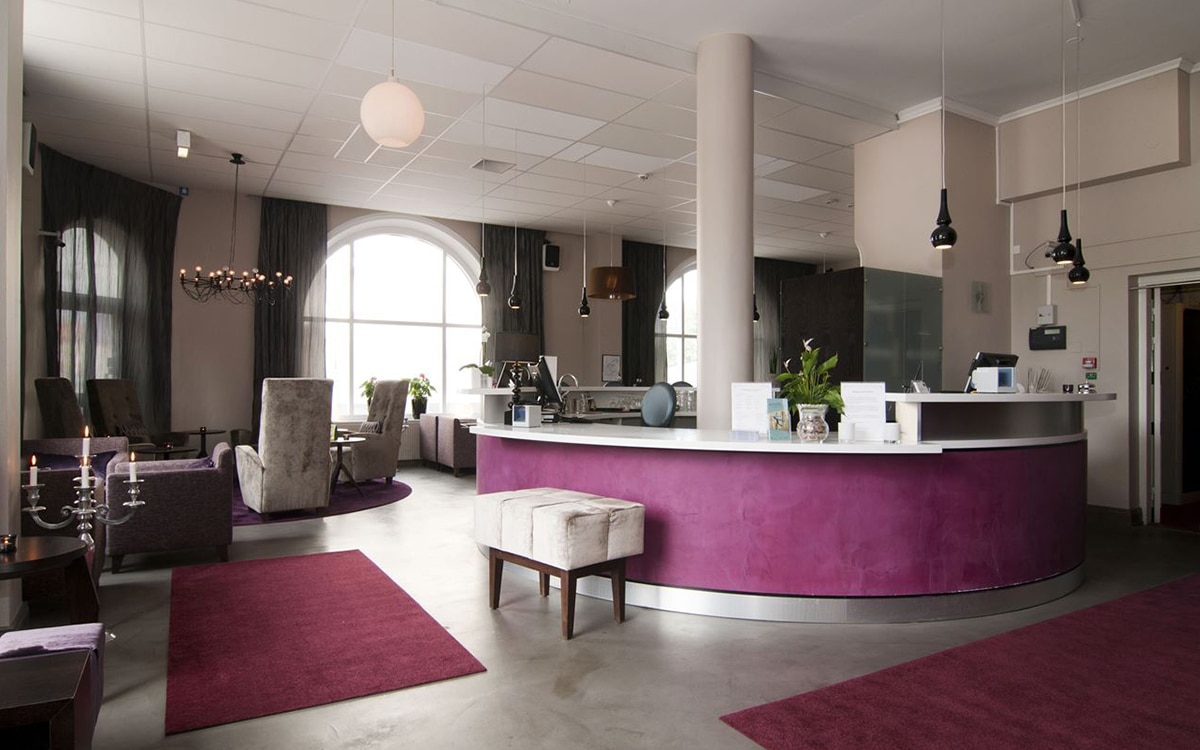 Receptionen på Hotel Post