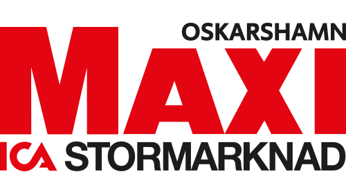 Logga för ICA Maxi i Oskarshamn