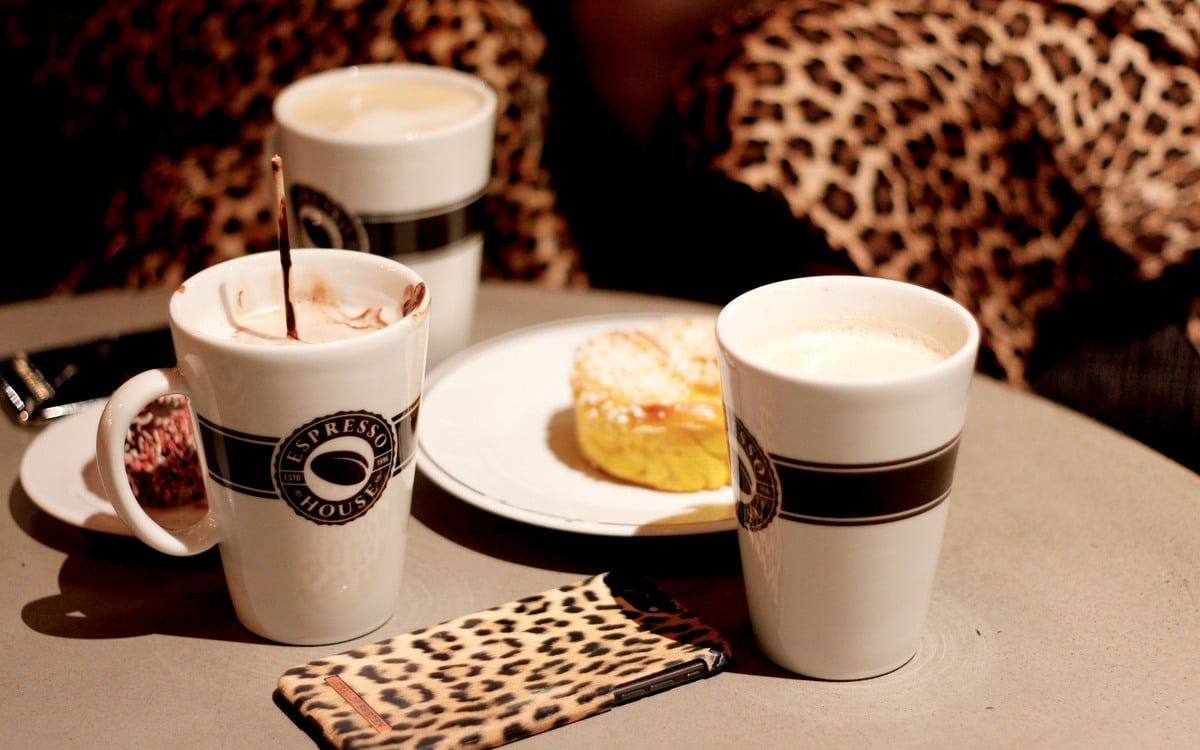 Fika på Espresso House Oskarshamn