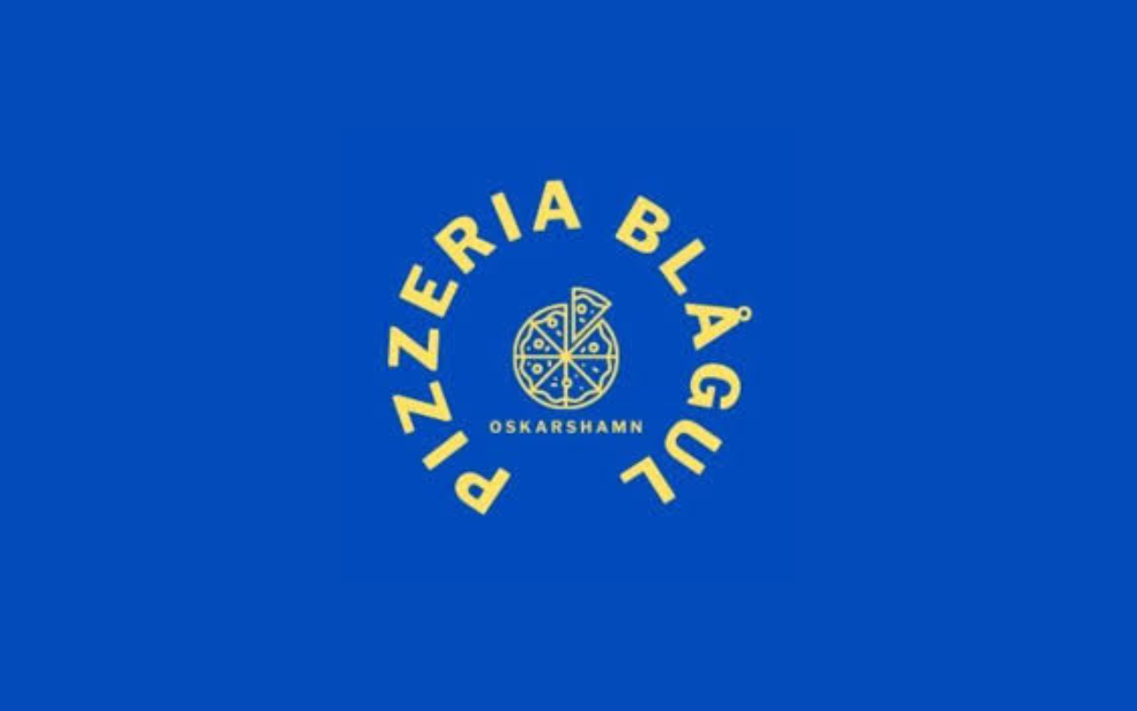 Pizzeria Blå Gul Oskarshamn Logotyp