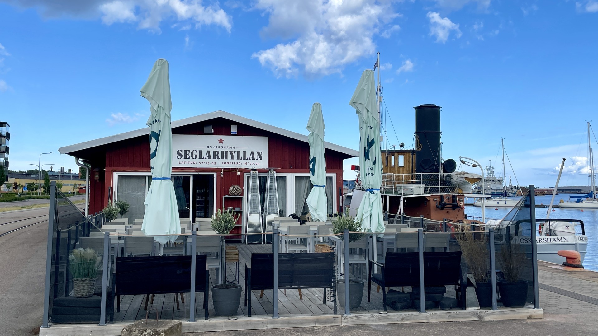 Bild på Restaurang Seglarhyllan utifrån.