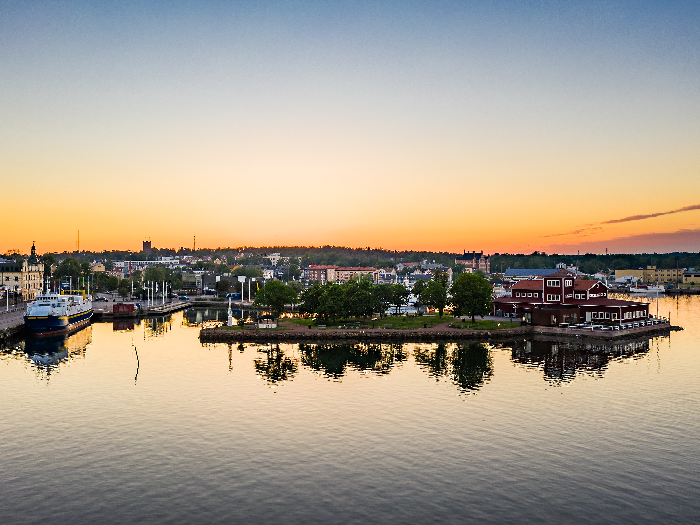 Solnedgång i Oskarshamn