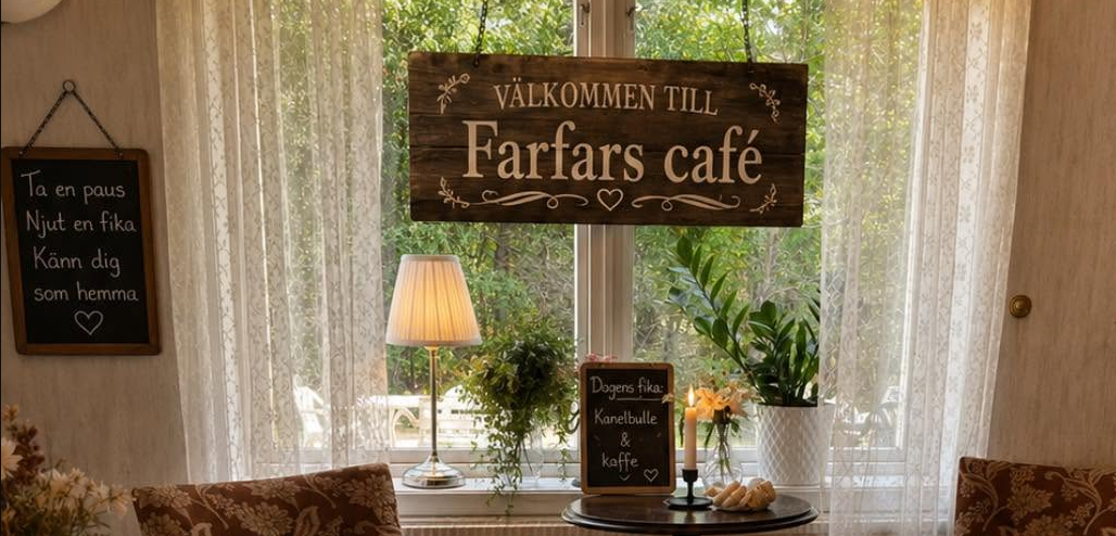 Bild på Farfars Café i Smältebro, Oskarshamn