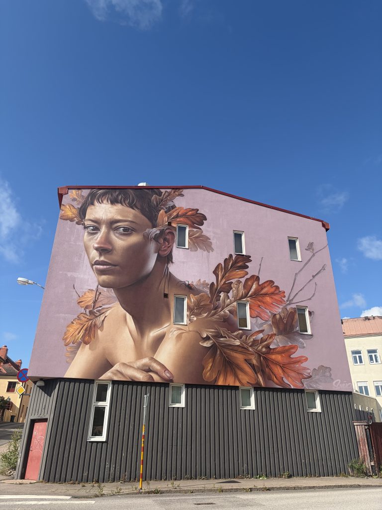 Oskarshamn street art. The Dryad. Smug 2026.