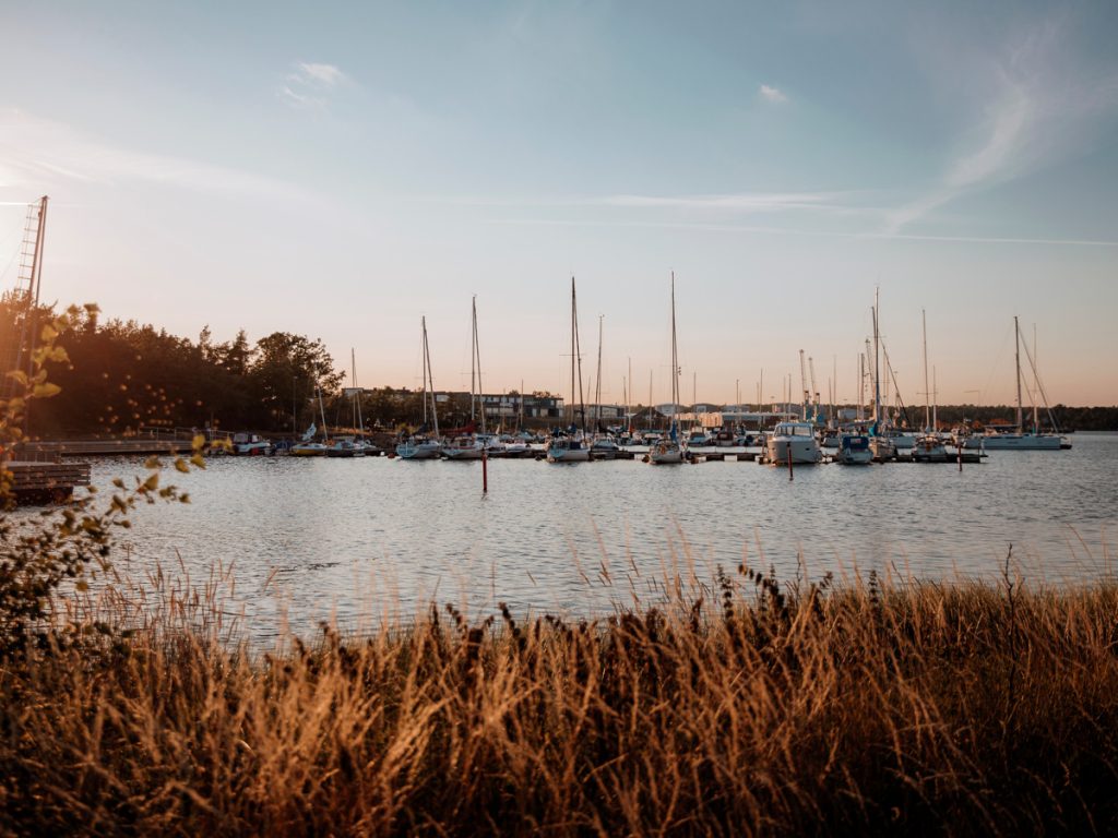 Segelbåtar i gästhamn i Oskarshamn