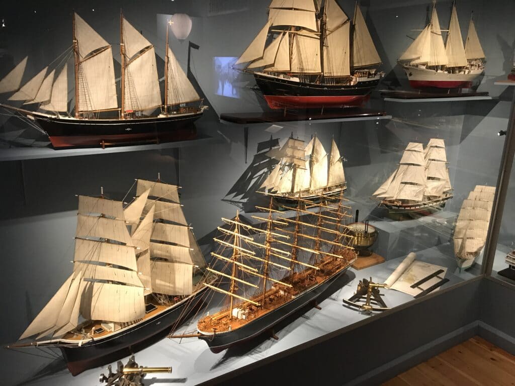 Fartyg på Sjöfartsmuseet.
