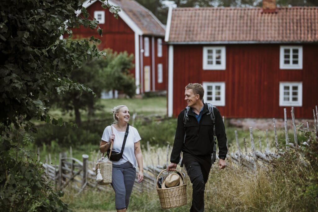 Amanda och Johan i Stensjö by